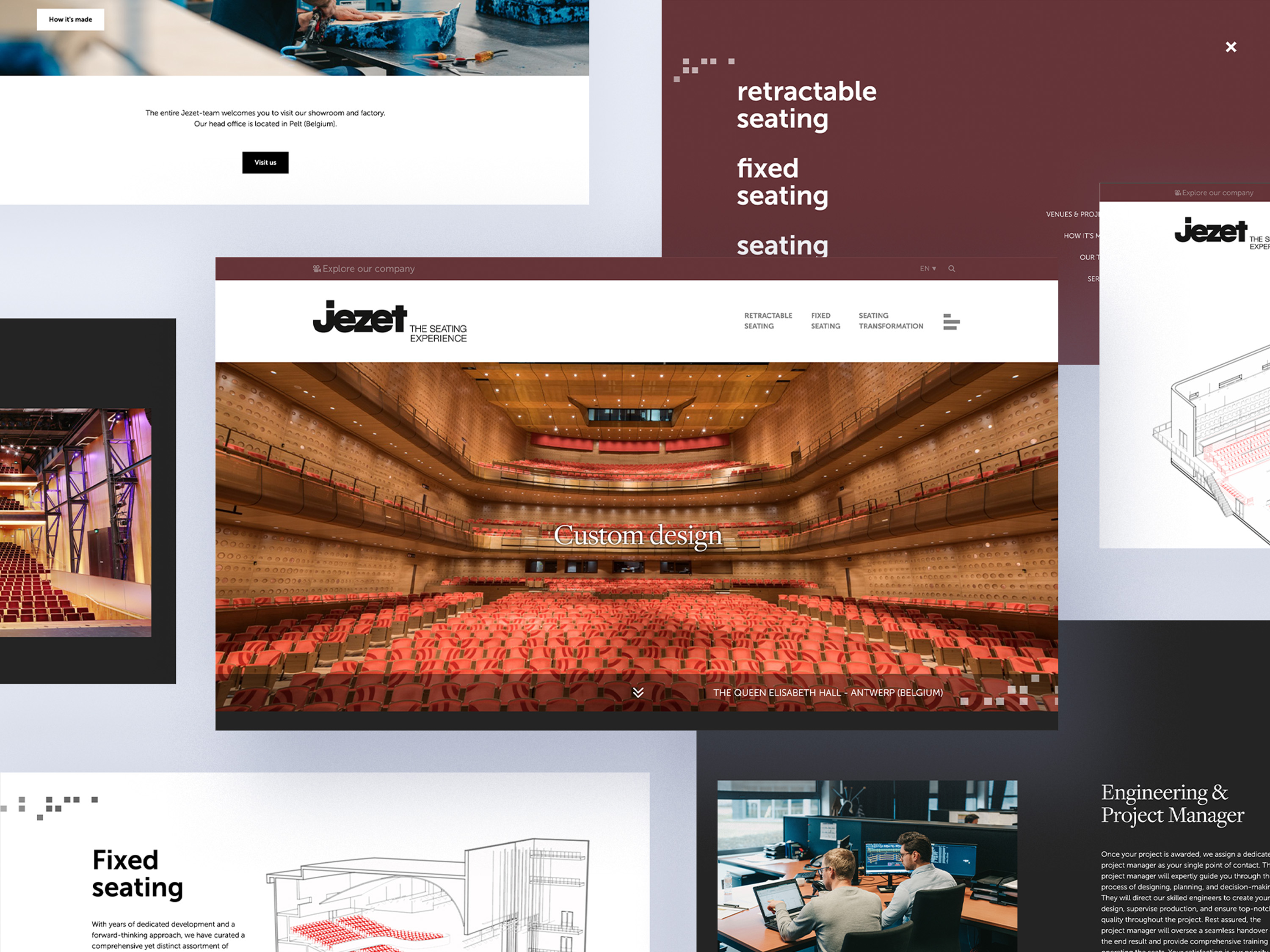 Website Jezet Seating | Cre8 